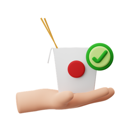 Chinesse Food Delivery  3D Icon