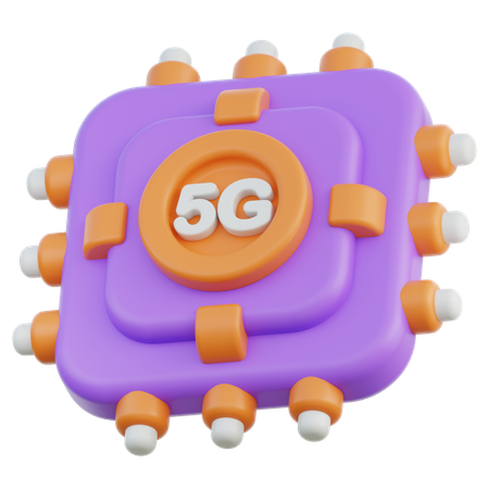 Chip de 5 g  3D Icon