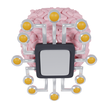 Chip mental  3D Icon