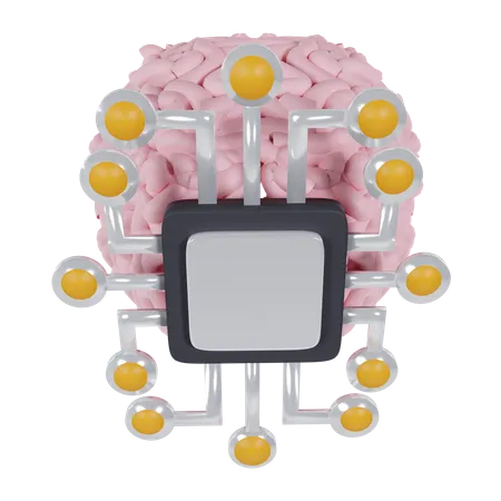 Chip mental  3D Icon