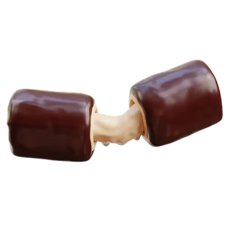 Chocolate bar caramel  3D Icon