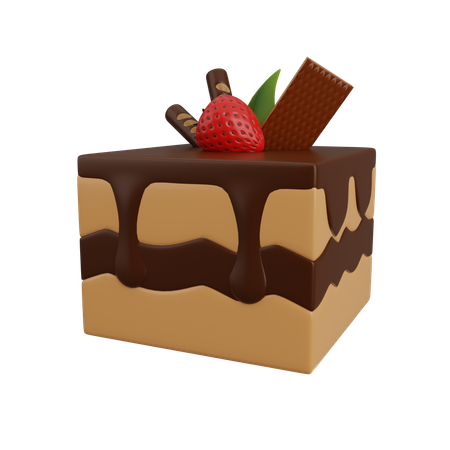 Chocolate cake  3D Icon