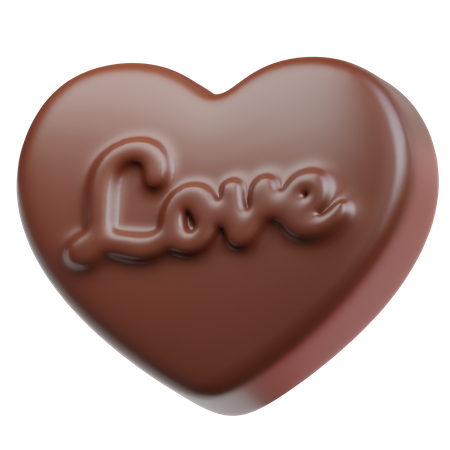 Chocolate Love  3D Icon