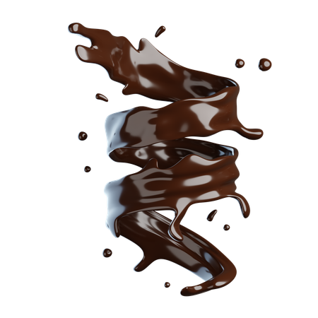 Chocolate Splash  3D Icon