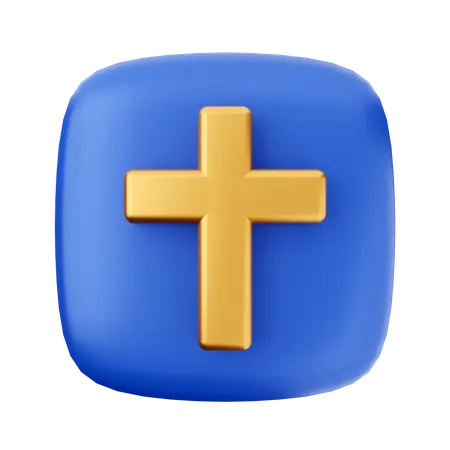 Christian Cross  3D Icon