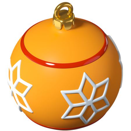 Christmas Ball  3D Illustration