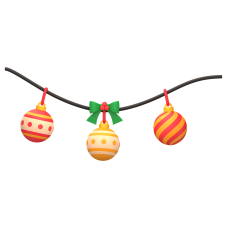 Christmas Ball Ornament Decoration  3D Icon