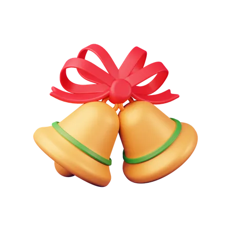 Christmas Bell  3D Illustration