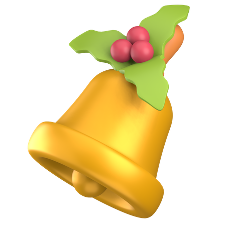 Christmas Bell  3D Illustration