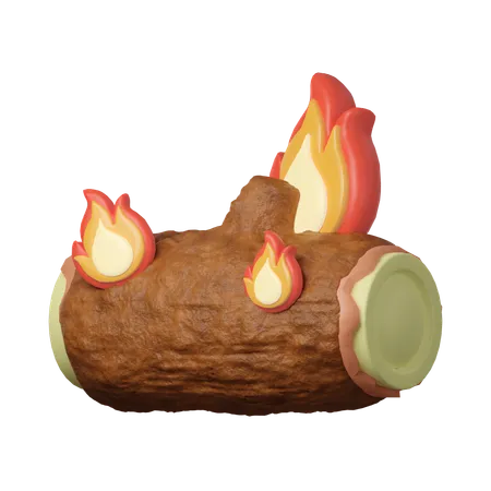 Christmas Bonfire  3D Icon