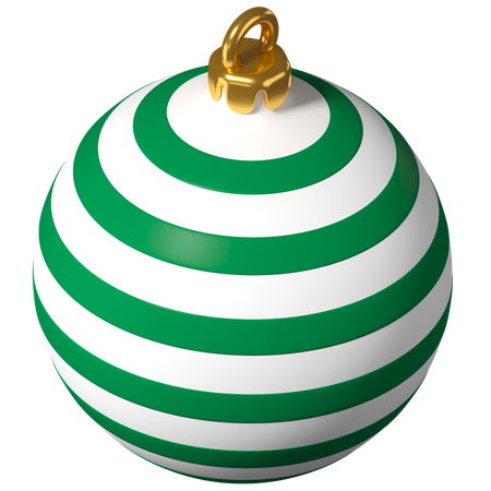 Christmas bulb ornament  3D Illustration