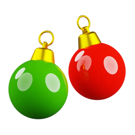 Christmas Bulbs  3D Icon