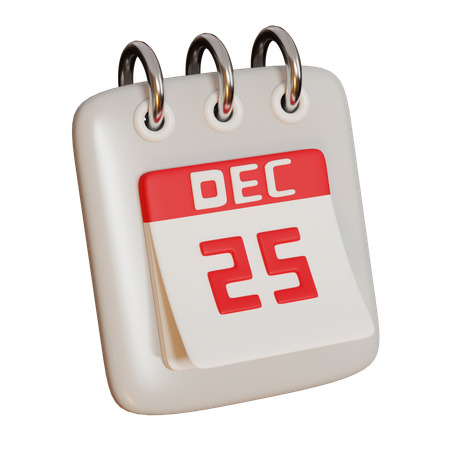 Christmas Calendar  3D Icon