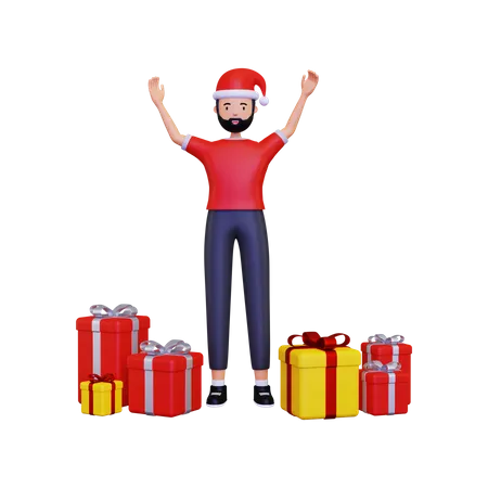 Christmas celebration  3D Illustration