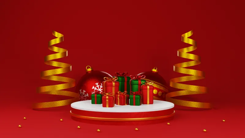 Christmas Decoration  3D Illustration