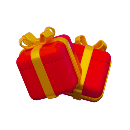 Christmas gift box  3D Icon