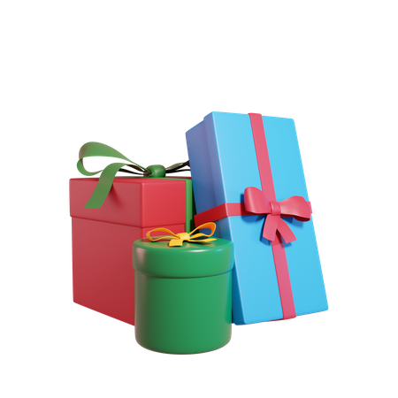 Christmas Gifts  3D Illustration