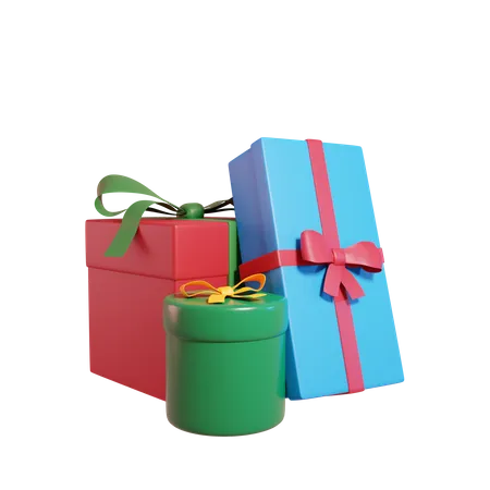 Christmas Gifts  3D Illustration