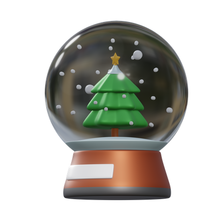 Christmas Globe  3D Illustration