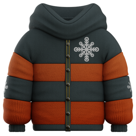 Christmas Jacket  3D Icon