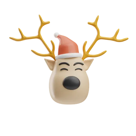 Christmas Reindeer  3D Icon