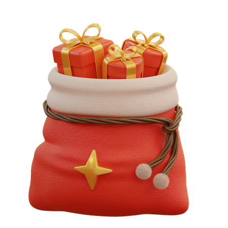 Christmas Sack  3D Icon