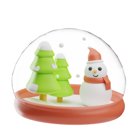 Christmas Snow Globe  3D Icon