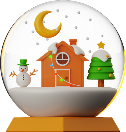 Christmas Snow Globe  3D Icon