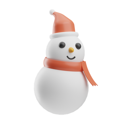 Christmas Snowman  3D Icon