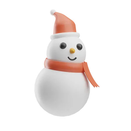 Christmas Snowman  3D Icon