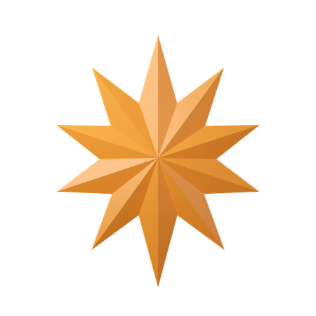 Christmas Star  3D Icon