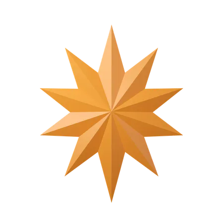 Christmas Star  3D Icon