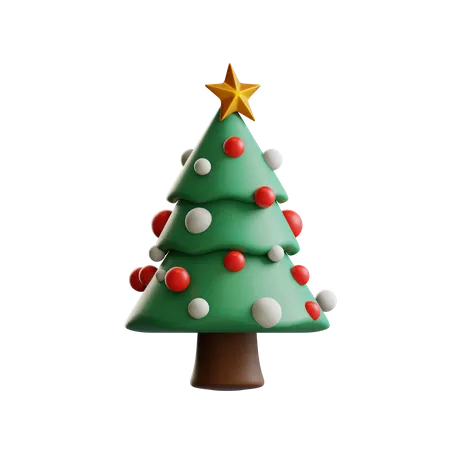 Christmas Tree  3D Illustration