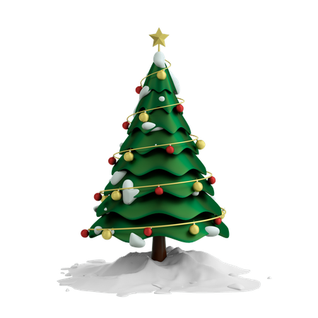 Christmas Tree  3D Illustration