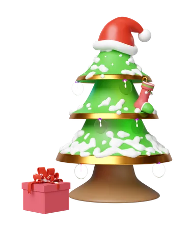 Christmas Tree  3D Illustration