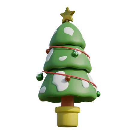 Christmas Tree  3D Illustration