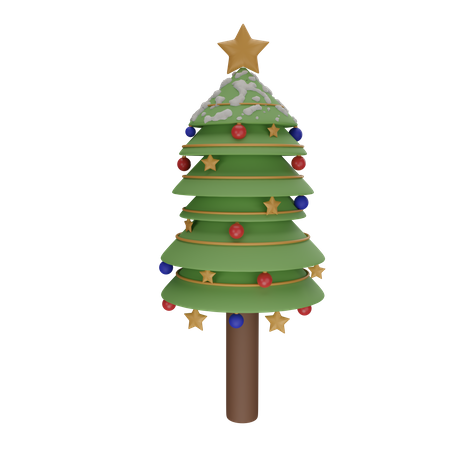 Christmas Tree  3D Illustration