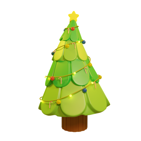 Christmas Tree  3D Illustration