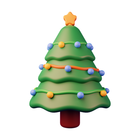 Christmas Tree  3D Illustration