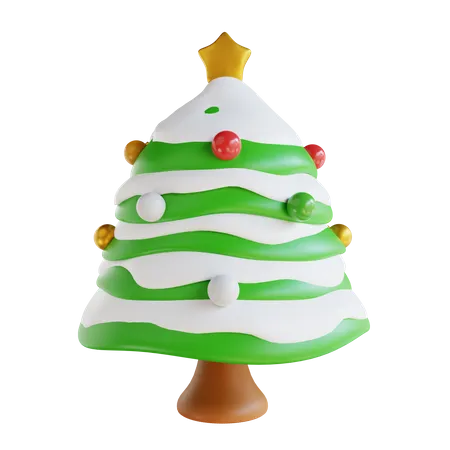 Christmas Tree With Light  3D Icon