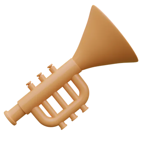 Christmas Trumpet  3D Icon