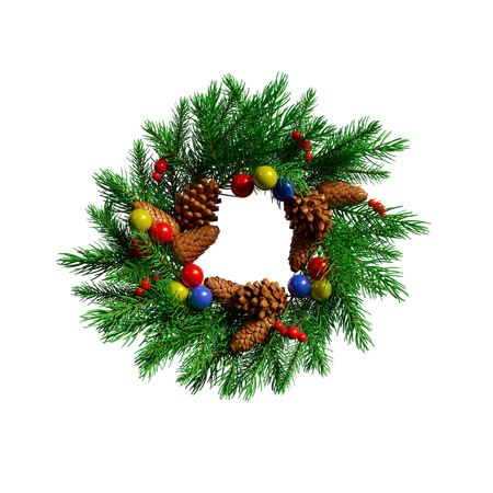 Christmas Wreath  3D Icon