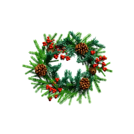 Christmas Wreath  3D Icon