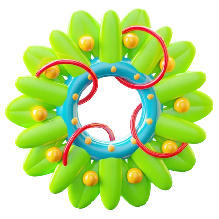 Christmas Wreath  3D Icon