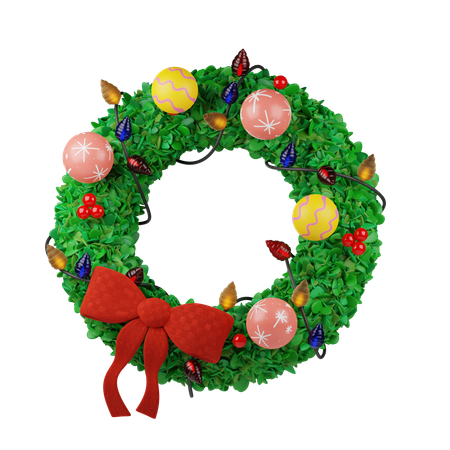 Christmas Wreath  3D Icon