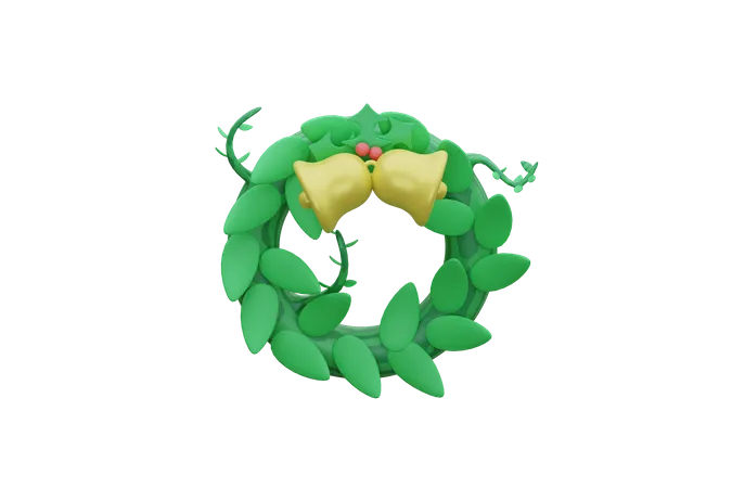 Christmas Wreath  3D Icon