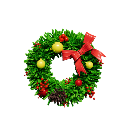 Christmas Wreath  3D Icon