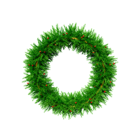 Christmas Wreath  3D Icon