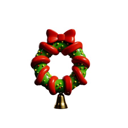 Christmas Wreath  3D Icon