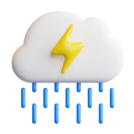 Chuva  3D Icon